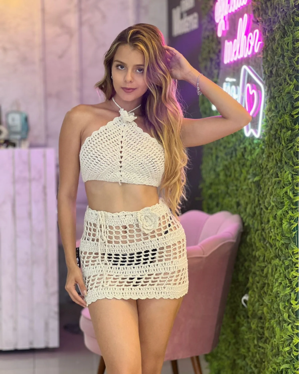 Modelo de moda praia de crochê 7