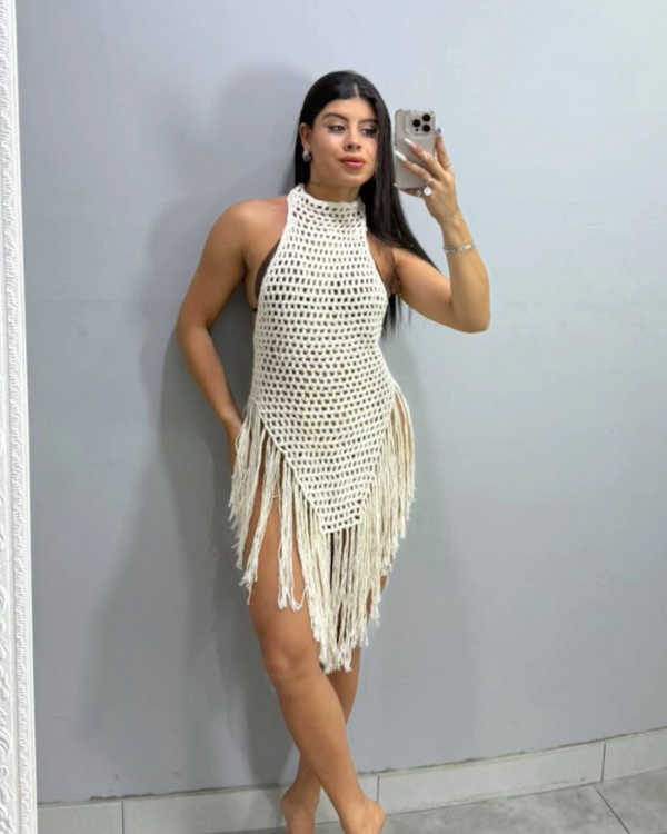 Modelo de moda praia de crochê 10