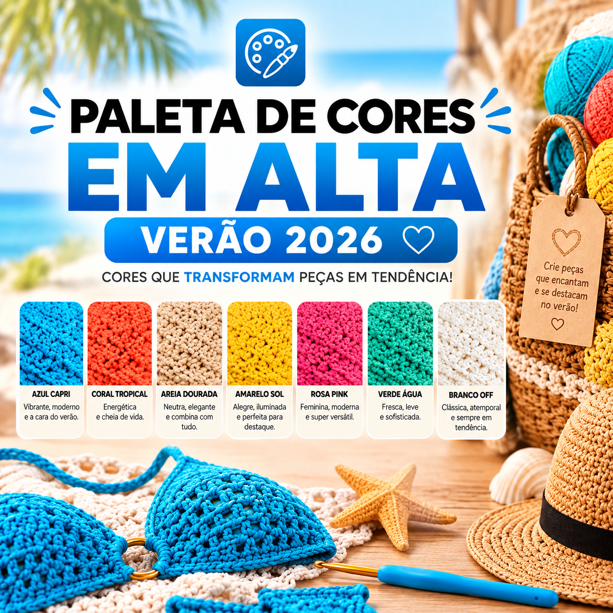 🎁 Paleta de Cores Verão 2027: Cores em alta nesse ano
