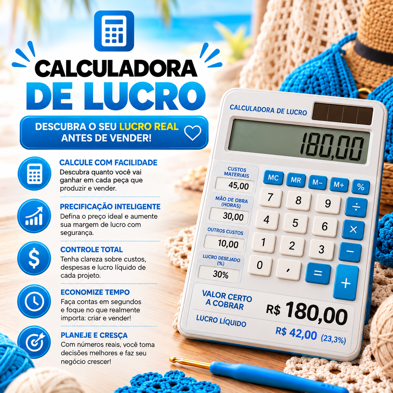 🎁 Calculadora de Lucro: Aprenda a precificar o seu trabalho