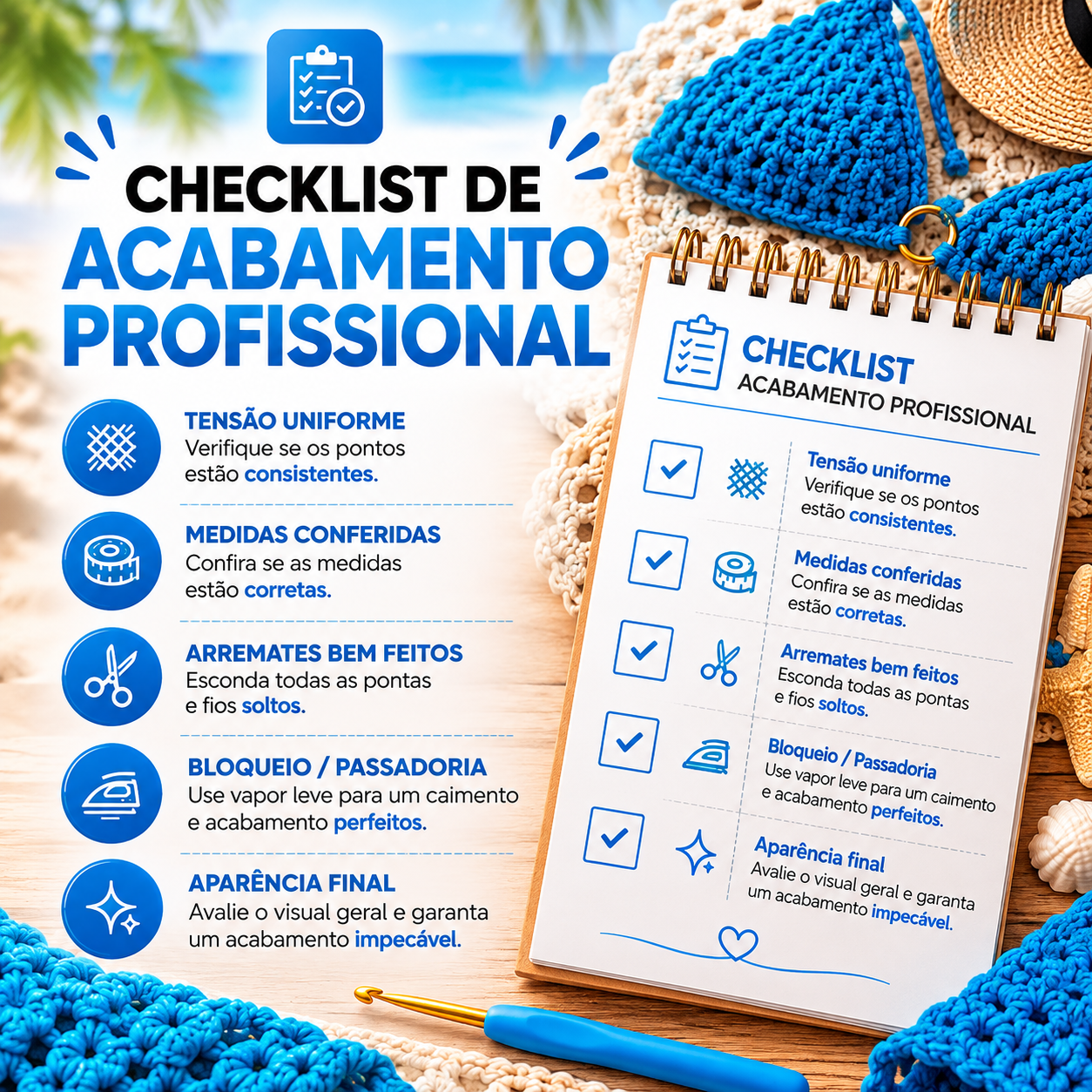 🎁 Checklist de Acabamento: Nenhum detalhe pode passar despercebido